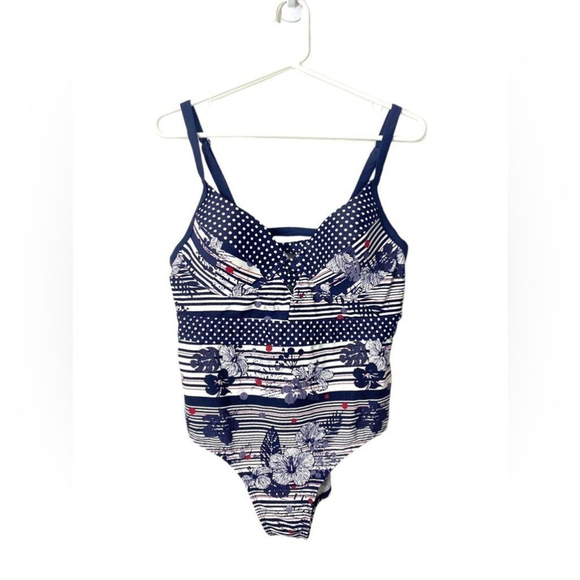 🆕Marie Claire Boutique - Polkadot one piece swimsuit - Picture 1 of 8